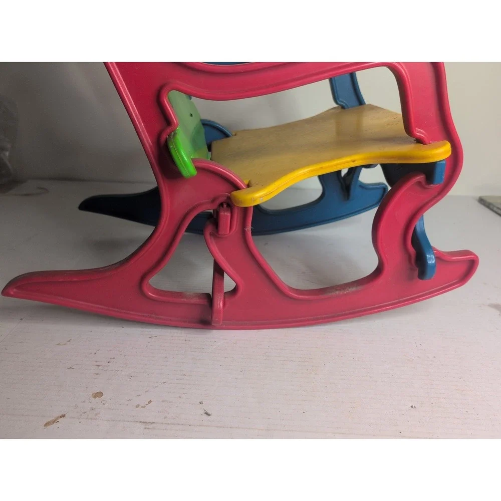 RARE Vintage RLS Puzzle Piece Children's Rocking Chair 19